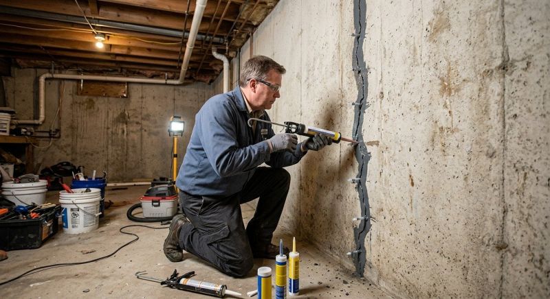 Basement Crack Repair in Caroline County, VA
