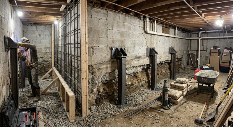 Basement Stabilization in Caroline County, VA
