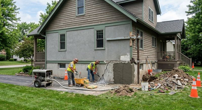 Building Foundation Repair in Fredericksburg, VA