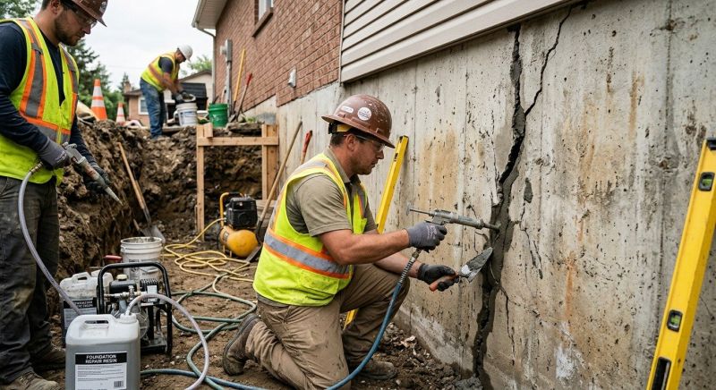 Cracked Foundation Repair in Bumpass, VA