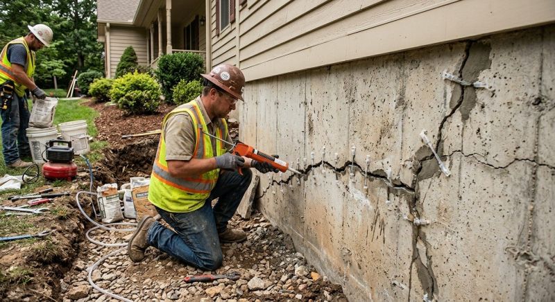 Cracked Foundation Repair in Glen Allen, VA