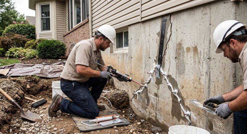 Cracked Foundation Repair in Montpelier, VA