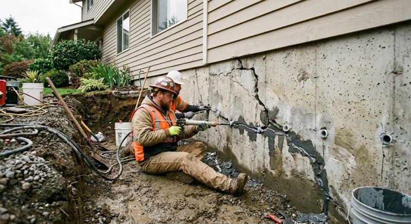 Cracked Foundation Repair in Spotsylvania County, VA
