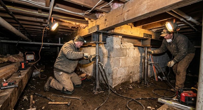 Crawl Space Leveling in Caroline County, VA