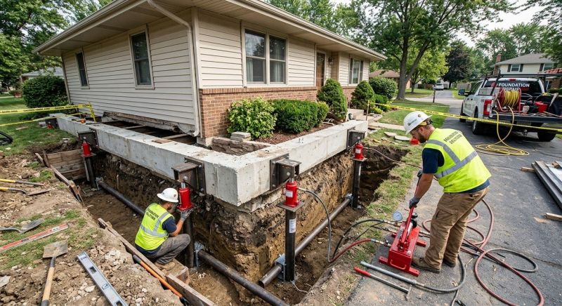 Foundation Jacking in Montpelier, VA