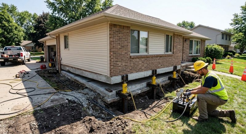 Foundation Lifting in Spotsylvania County, VA