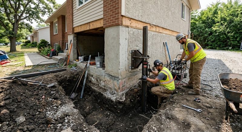 Foundation Pier Repair in Caroline County, VA