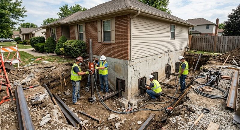 Foundation Pier Repair in Caroline County, VA