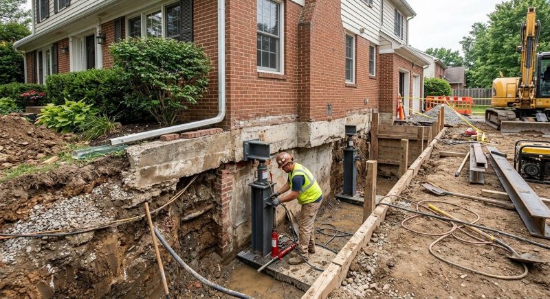 Foundation Raising in Woodford, VA