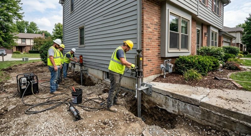 Foundation Stabilizing in Fredericksburg, VA