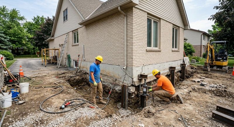 Helical Piers Installation in Caroline County, VA