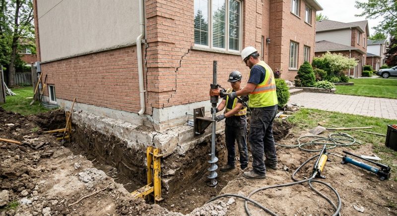 Sinking Foundation Repair in Ashland, VA