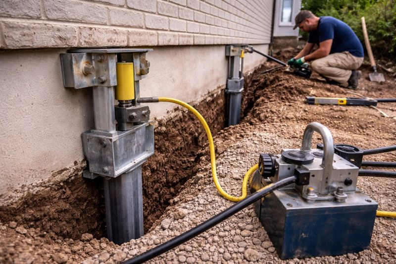 Sinking Foundation Repair in Fredericksburg, VA