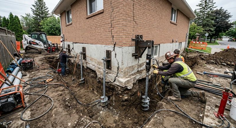 Sinking Foundation Repair in Montpelier, VA