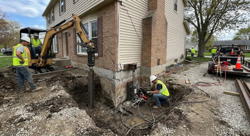 Sinking Foundation Repair in Spotsylvania County, VA